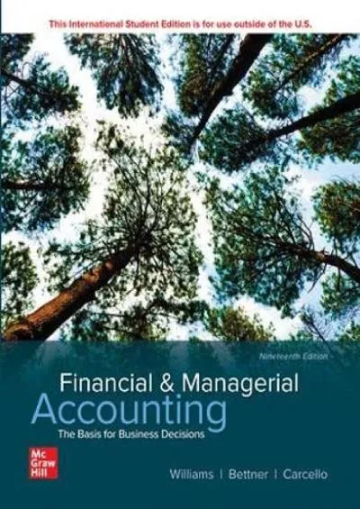 ISE Financial & Managerial Accounting (ISE HED IRWIN ACCOUNTING)