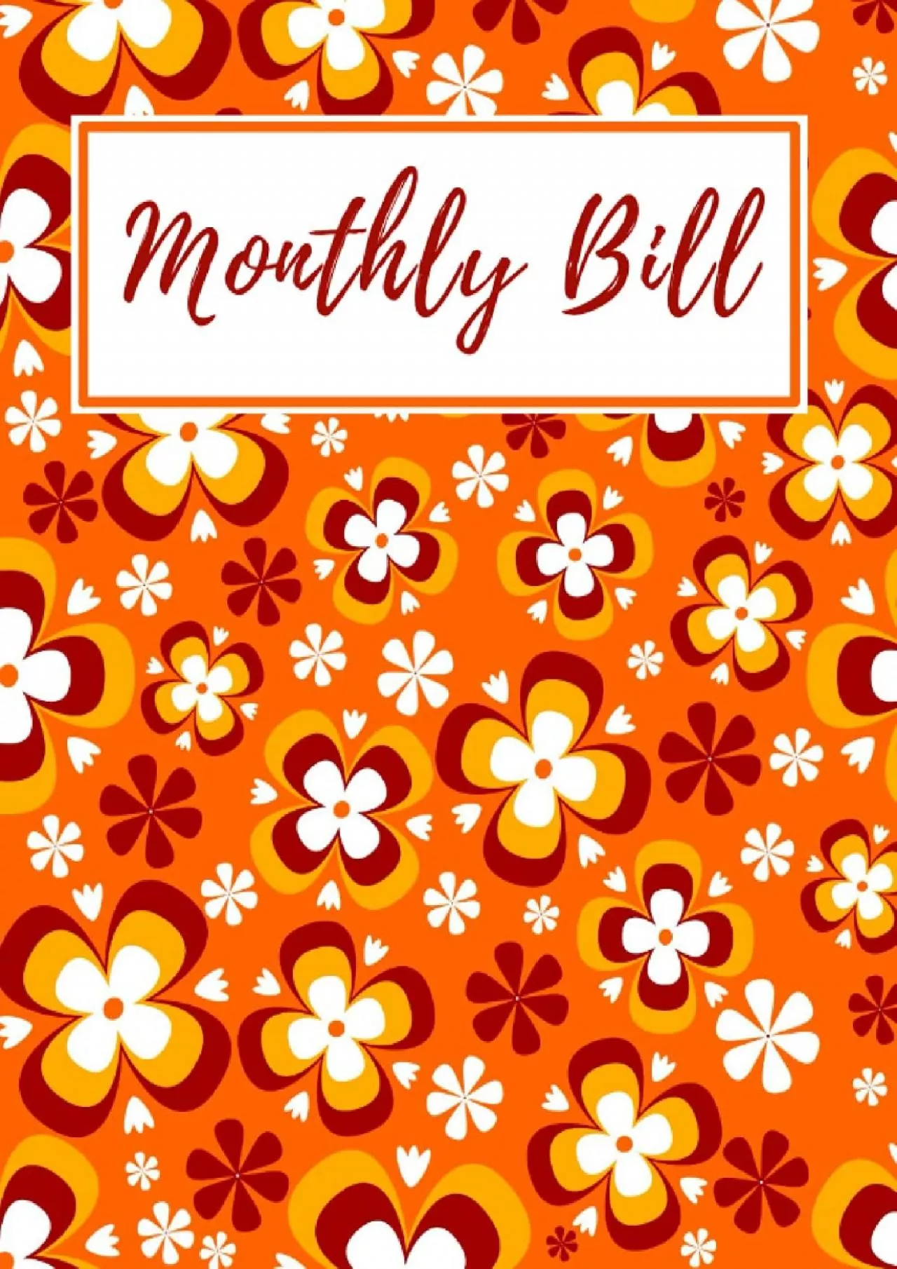 Bill Organizer: Bill and Expense Tracker | Monthly Bill Payment & Organizer | Simple Home