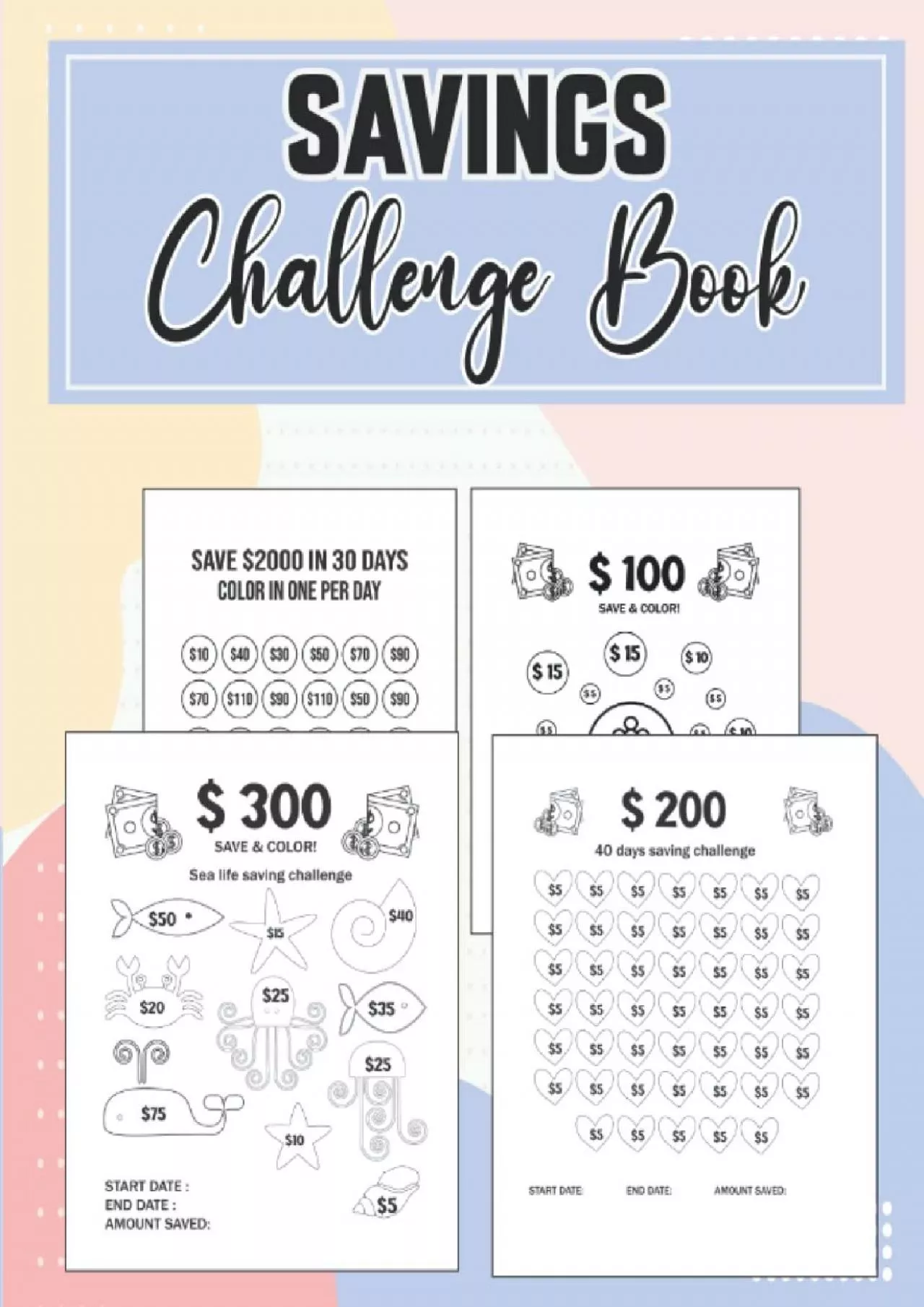 Low Income Savings Challenge Book: Easy Mini Cash Budget $1000 or Less or More Savings