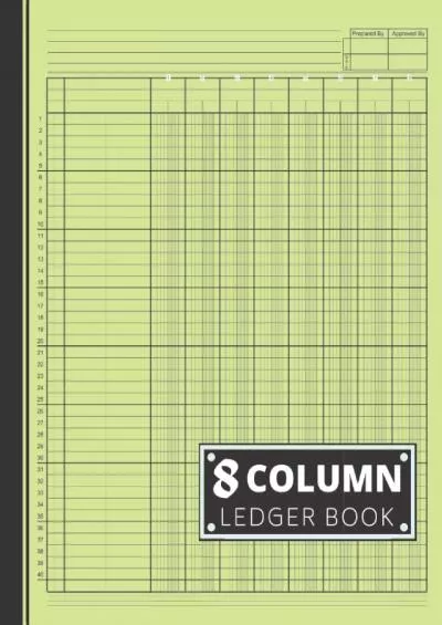 8 Column Ledger Book: Accounting Ledger Book / Income and Expense Log Book For Small Business and Personal Finance / Columnar Pad: 8 Column Analysis ... For Small Business / Aqua Squeeze Cover