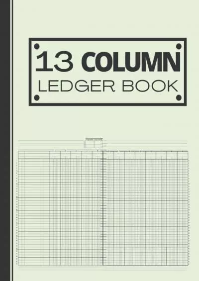 13 Column Ledger Book: Log Book For Small Business and Personal Finance / Accounting Ledger Book / Simple Ledger Book: Thirteen Column Ledger / ... / / 110 Pages / 8.5 x 11 Inch / Beige Cover