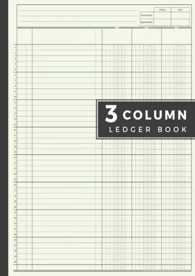3 Column Ledger Book: Accounting Ledger Book for Bookkeeping | Account Journal 110 Pages