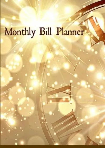 Monthly Bill Planner **8 x 11** 2 Years Worth of Budget Planning in 1 Jumbo-sized Notebook