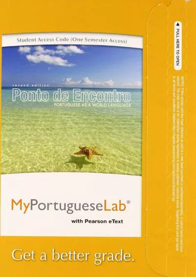 Ponto de Encontro: Portuguese as a World Language -- MyLab Portuguese with Pearson eText