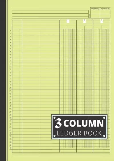 3 Column Ledger Book: Accounting Ledger Book / Income and Expense Log Book For Small Business and Personal Finance / Columnar Pad: 3 Column Analysis ... Small Business / High Quality Yellow Cover