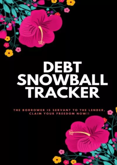 Debt Snowball Tracker Planner: Debt Snowball Planner Organizer with Debt Snowball Worksheets for Managing Credit Card and Personal Debt Getting out ... Challenge Tracker 6 x 9 inches Black