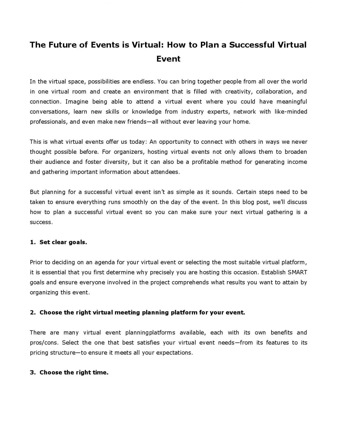 PDF-The Future of Events is Virtual: How to Plan a Successful Virtual Event