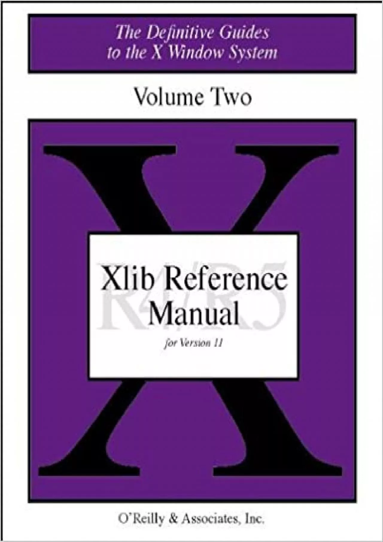 PDF-XLIB Reference Manual R5 The Definitive Guides to the X Window System