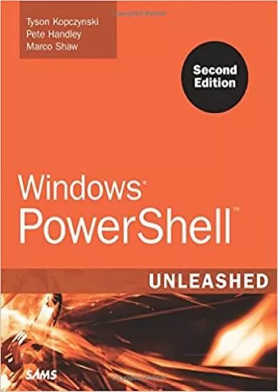 Windows PowerShell Unleashed 2nd Edition