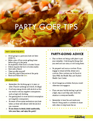 PARTY GOER TIPS
