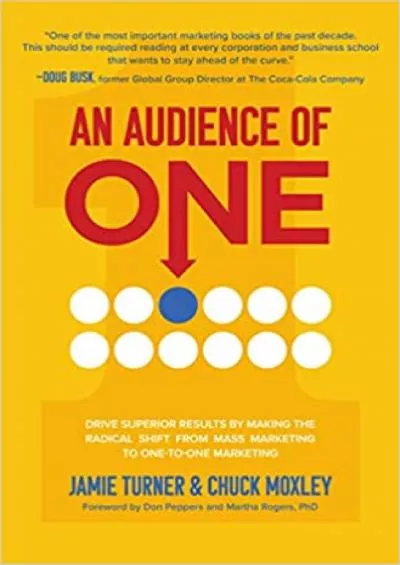 An Audience of One Drive Superior Results by Making the Radical Shift  Mass Marketing to OnetoOne Marketing