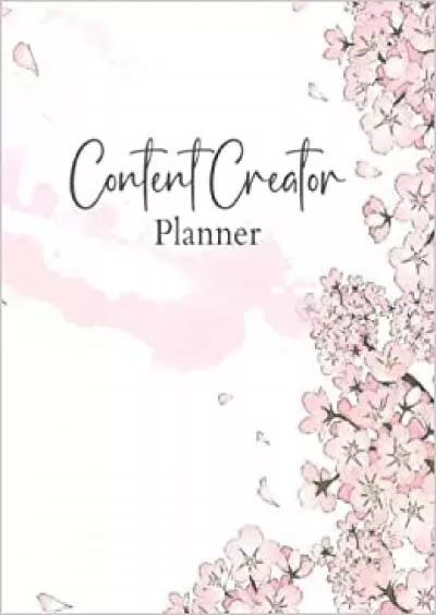 Floral Rose Gold Social Media Content Planner and Ultimate Business Owner Content Creator Follower Tracker Daily Planner Notebook Journal for Influencer Social Media Content Manager and Blogger!