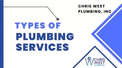 TYPES OF PLUMBING SERVICES