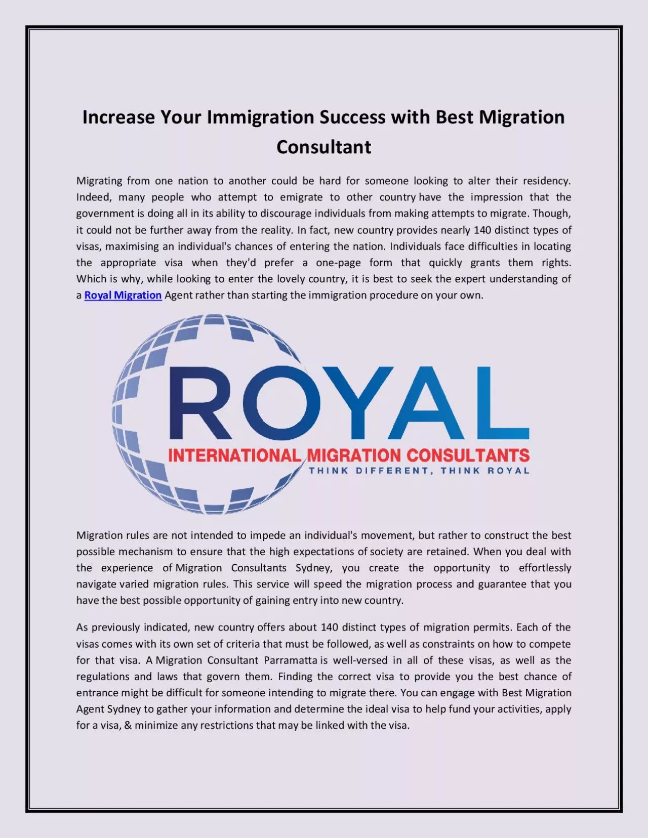 Increase Your Immigration Success with Best Migration Consultant