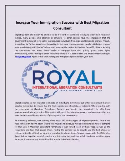 Increase Your Immigration Success with Best Migration Consultant