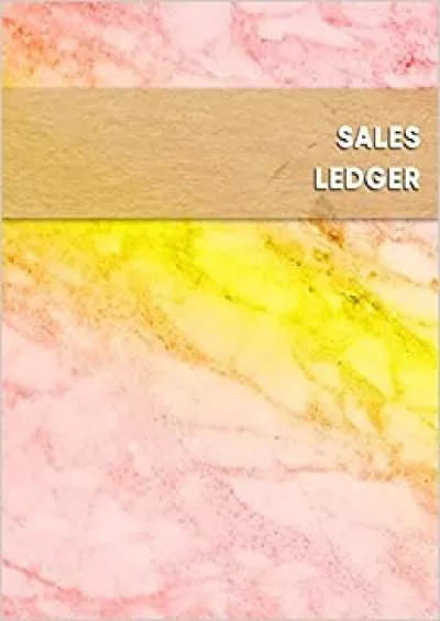 Sales Ledger Red and Yellow online inventory resales and profit tracking log book | For