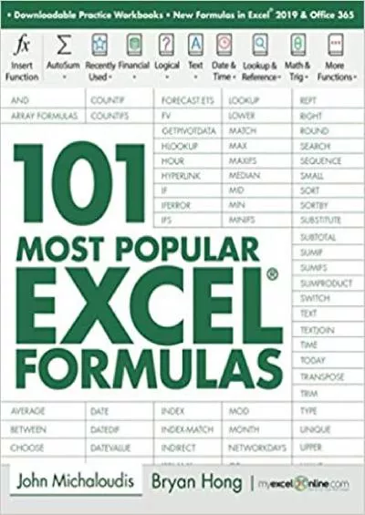 101 Most Popular Excel Formulas (101 Excel Series)