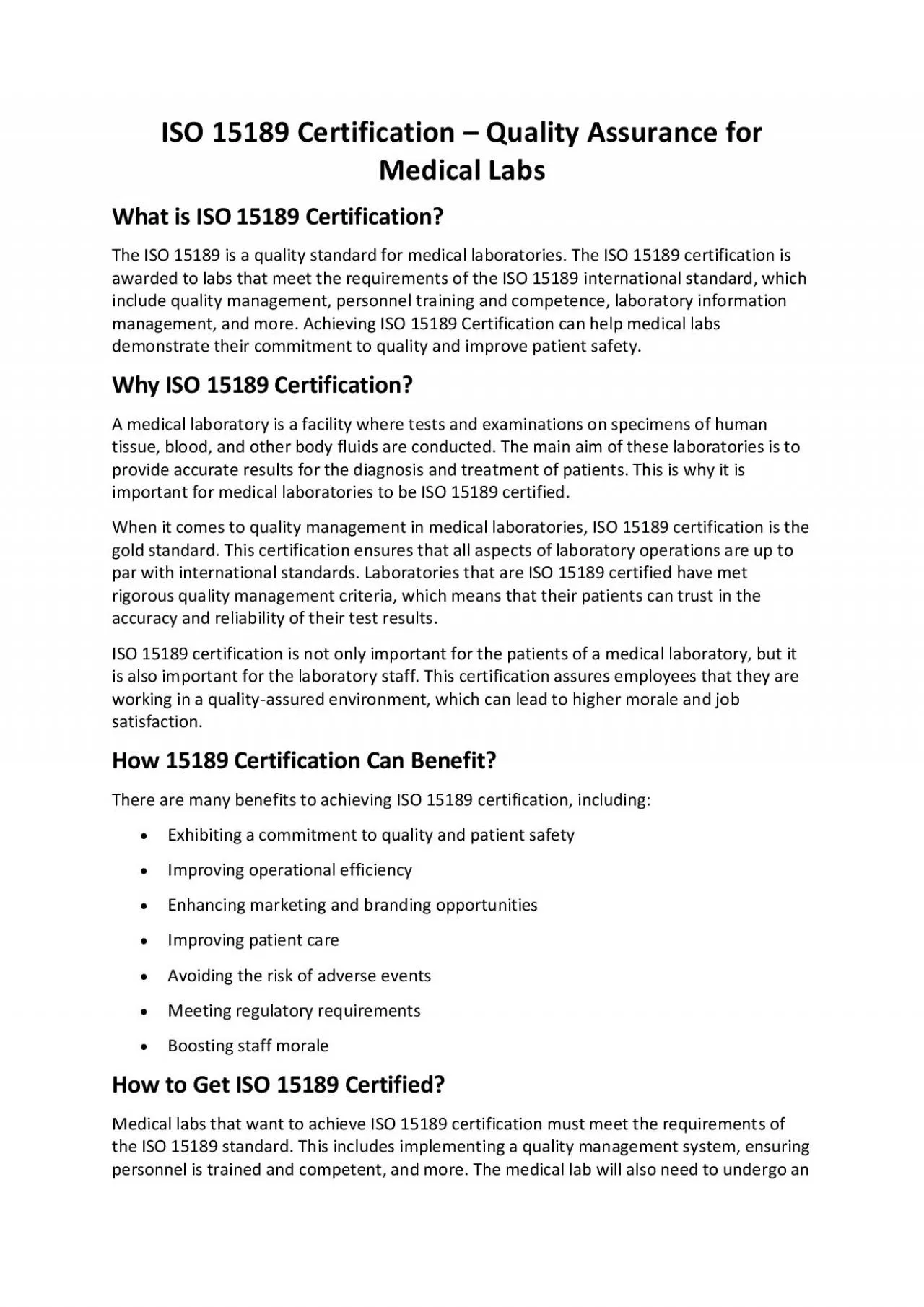 PDF-ISO 15189 Certification