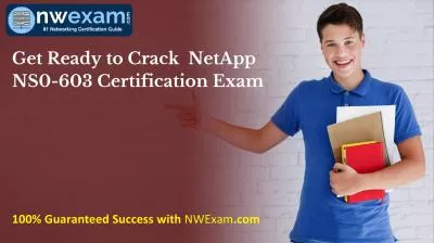 Get Ready to Crack  NetApp NS0-603 Certification Exam