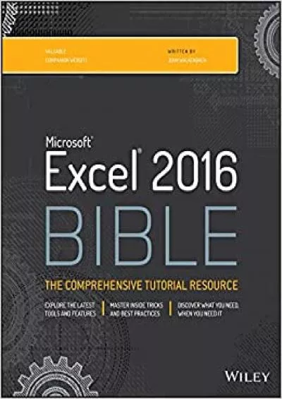 Excel 2016 Bible