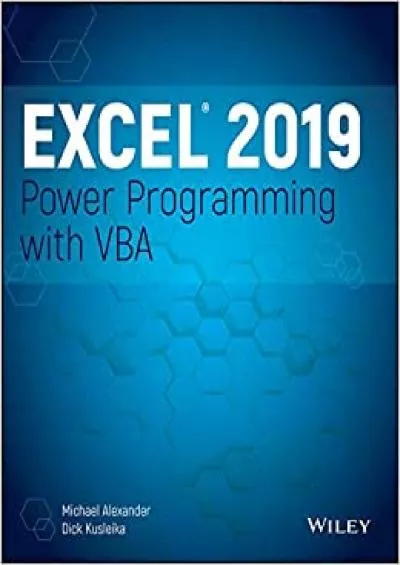 Excel 2019 Power Programming with VBA