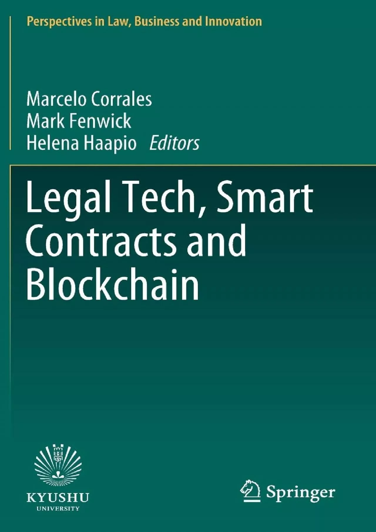 PDF-Legal Tech, Smart Contracts and Blockchain (Perspectives in Law, Business and Innovation)