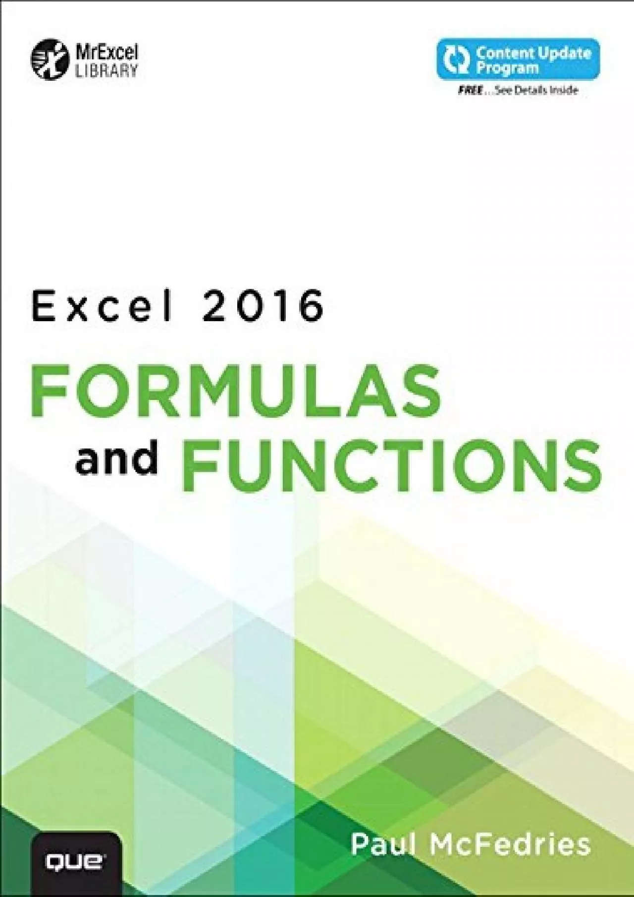 PDF-Microsoft Excel 2016 Formulas and Functions (MrExcel Library)