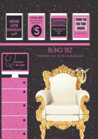 BLING BIZ INVENTORY LOG & LIVE SALES TRACKER: RECORD YOUR INVENTORY FOR YOUR 5 JEWELRY