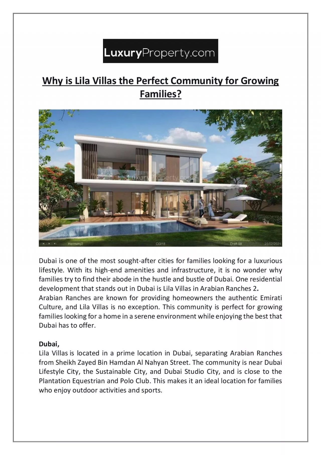 Why is Lila Villas the Perfect Community for Growing Families?