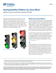 Raising Healthy Children: Go, Slow, WhoaRebecca A. Clinton, Jenna Norr