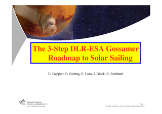 Folie 1��DLR-ESA_Solar_ISSS�  U.R.M.E.�  DLR-ESA_ISSS_NY_2�010  07/201