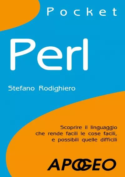 [eBOOK]-Perl Pocket (Programmare con C Vol. 3) (Italian Edition)