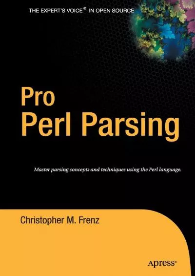 [READING BOOK]-Pro Perl Parsing