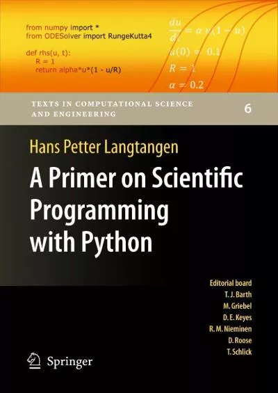 [READING BOOK]-A Primer on Scientific Programming with Python (Texts in Computational Science and Engineering)