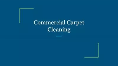 Commercial Carpet Cleaning