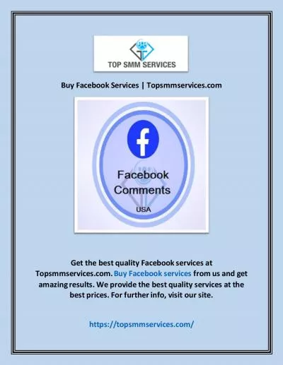 Buy Facebook Services | Topsmmservices.com