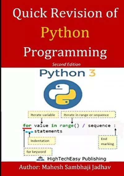 [FREE]-Quick revision of Python programming Easy and Fast Based on Python3