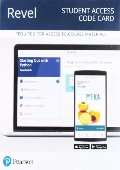 [READ]-Starting Out With Python -- Revel