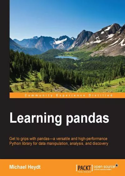 [FREE]-Learning pandas - Python Data Discovery and Analysis Made Easy