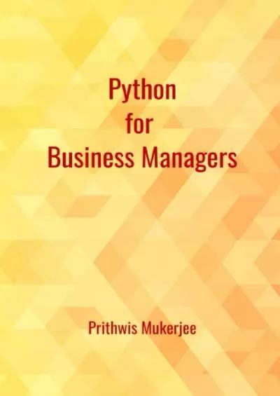 [READING BOOK]-Python for Business Managers