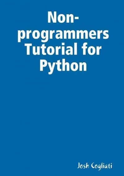 [READ]-Non-programmers Tutorial for Python