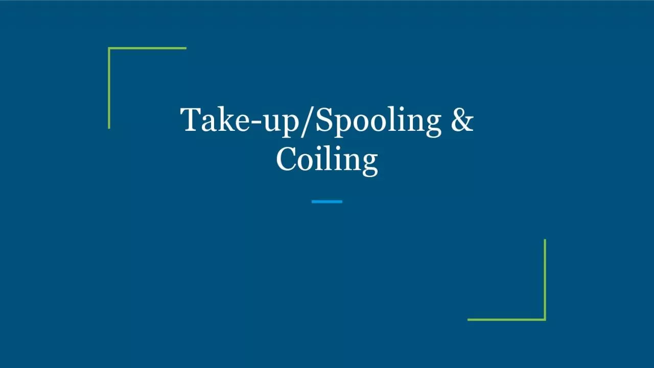 PDF-Take-up/Spooling & Coiling