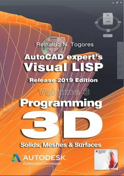 [PDF]-Programming 3D. Solids, Meshes & Surfaces. Release 2019 edition. (AutoCAD expert\'s Visual LISP)