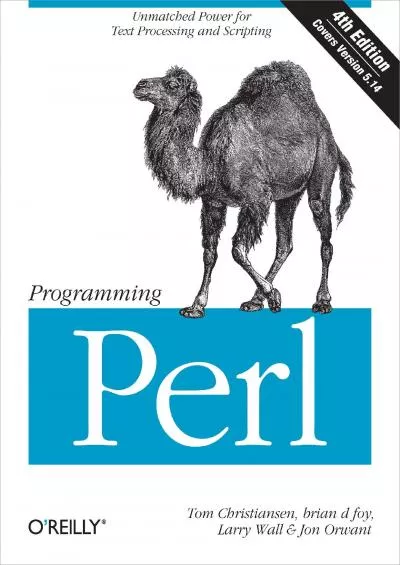 [BEST]-Programming Perl Unmatched power for text processing and scripting