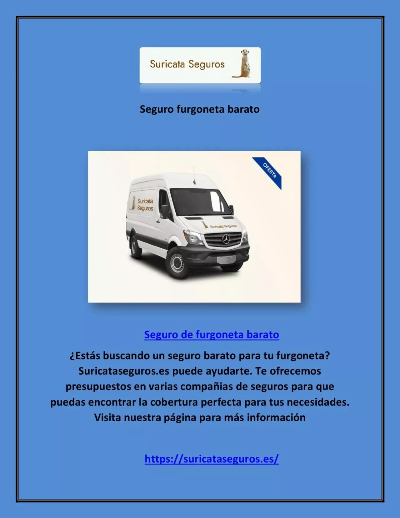 PDF-Seguro furgoneta barato