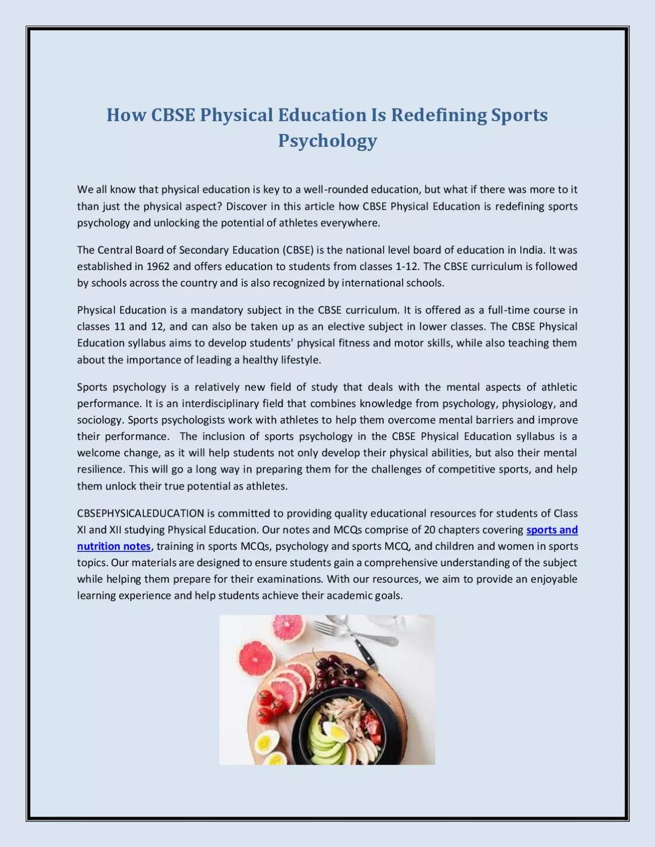 PDF-How CBSE Physical Education Is Redefining Sports Psychology