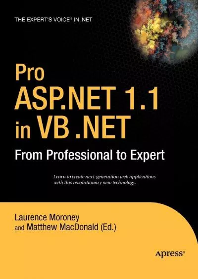 [BEST]-Pro ASP.NET 1.1 in VB.NET: From Professional to Expert