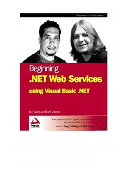 [FREE]-Beginning .Net Web Services with VB.NET