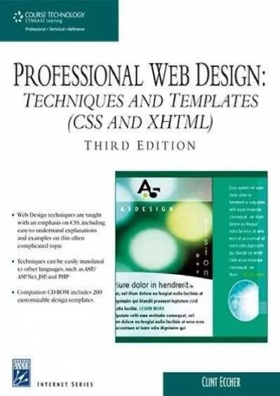 [READ]-Professional Web Design: Techniques and Templates (CSS  XHTML)