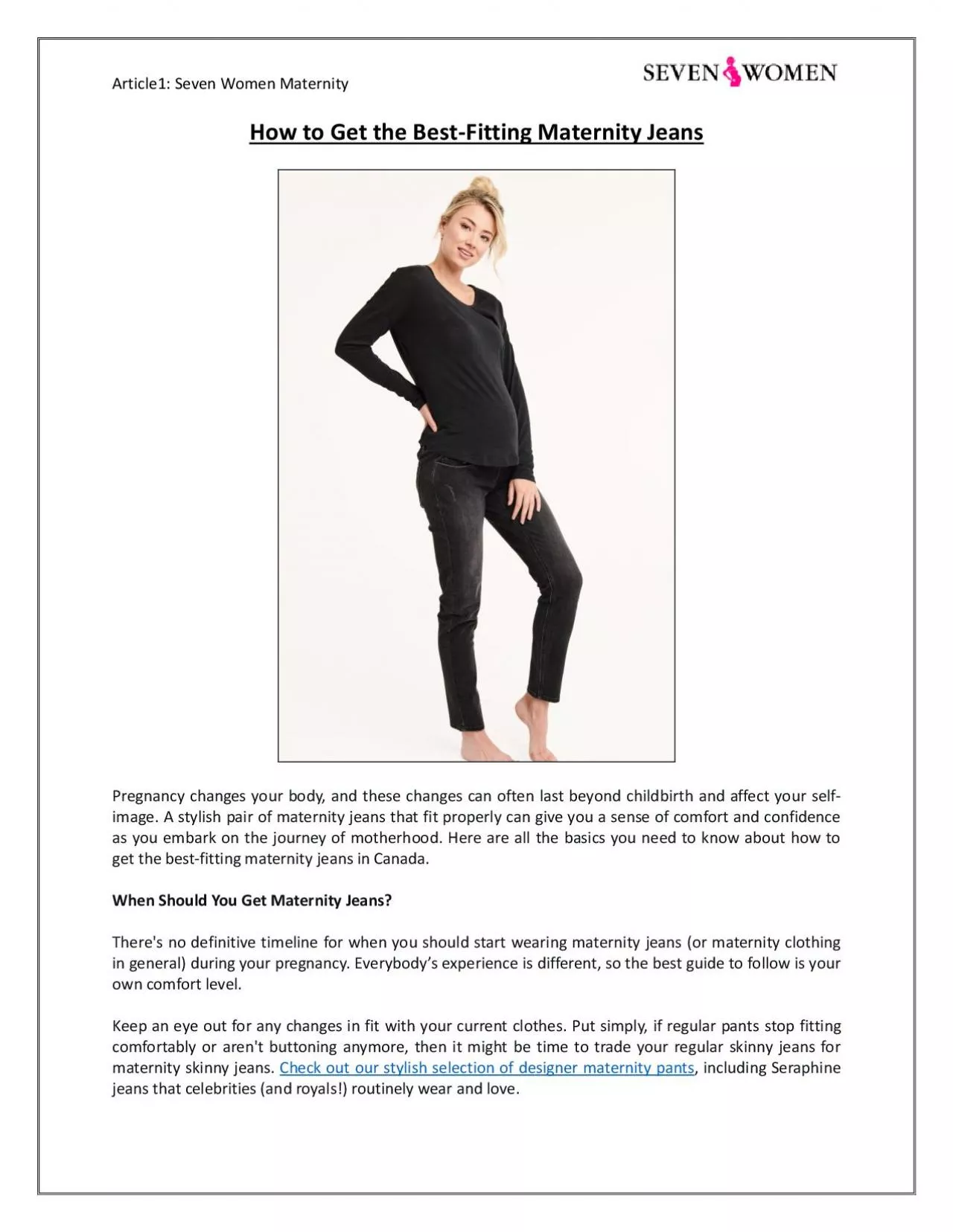 PDF-How to Get the Best-Fitting Maternity Jeans